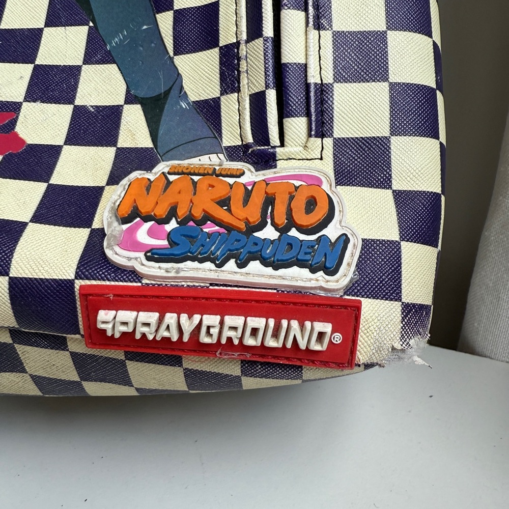Anime Character Checkered Backpack - Picture 2 of 11